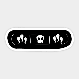 goth bandages Bandaid skull ghosts Sticker